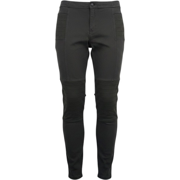 Athleta Pants - Athleta Motto Leggings Pants Olive Womens Size 6 Ribbed Panel Zipper Athleisure
